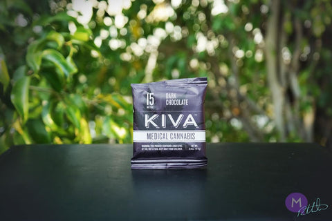 KIVA 15mg Dark Chocolate Square